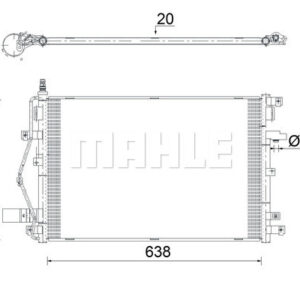 A/C-Kondensator VOLVO XC90 - MAHLE