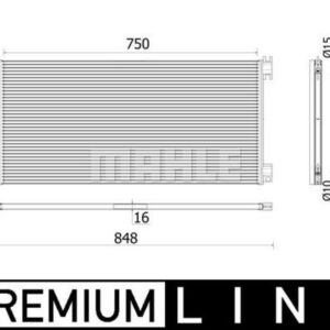 A/C-Kondensator OPEL VIVARO / REN TRAFFIC - MAHLE