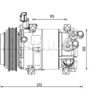 A/C-Kompressor HYUNDAI I20 1.2 TK - MAHLE