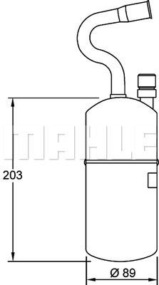 Filter-Trockner und Akkumulator VOLVO 850 / S70 / V70 - MAHLE