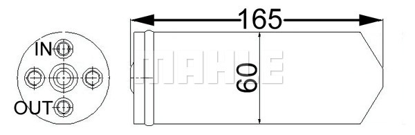 Filter-Trockner und Akkumulator NISSAN TERRANO II - MAHLE