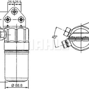 Filter-Trockner und Akkumulator AUDI A6 - MAHLE