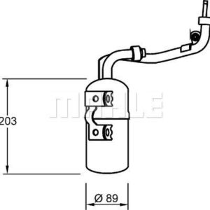 Filter-Trockner und Akkumulator FORD FOCUS II / C-MAX - MAHLE