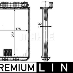 KALORIFER RADYATORU MERCEDES W203 CL203 S203 C209 A209 R230 - MAHLE