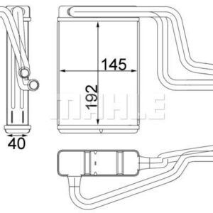 Innenraum-W rmetauscher FORD MONDEO / JAGUAR X - MAHLE