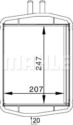 Innenraum-W rmetauscher FORD FIESTA IV / KA - MAHLE