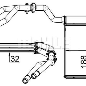 Innenraum-W rmetauscher FORD MONDEO 07- - MAHLE