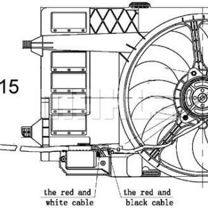 Kühlmittelkühler-/Kondensator-Lüfter MINI COOPER / COOPER S - MAHLE