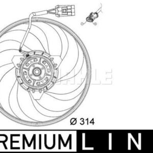 Kühlmittelkühler-/Kondensator-Lüfter OPEL CORSA C/ 200W Pusher - MAHLE