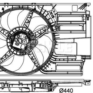 KOMPLE FAN 600W PREMIUM LINE BMW F45 F46 F48 F39 MINI F60 F56 F55 - MAHLE