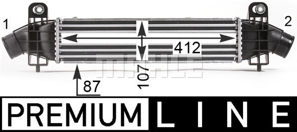 Ladeluftkühler FORD MONDEO III 2.0 TDCI - MAHLE