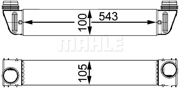 TURBO RADYATORU BMW N52 M57 E60 E61 - MAHLE