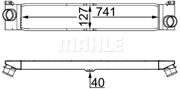 Ladeluftkühler FIAT DUCATO BUS / KASTEN - MAHLE