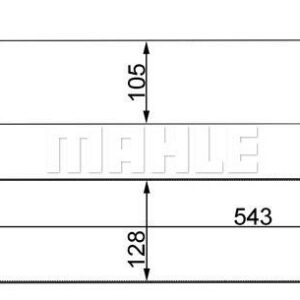 TURBO RADYATORU BMW M57N E60 E63 E64 E65 - MAHLE