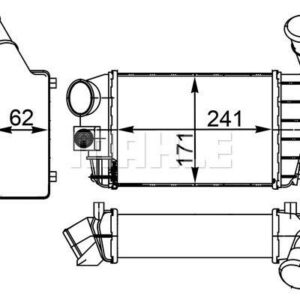 Ladeluftkühler ALFA ROMEO 147/GT 1.9JTD - MAHLE