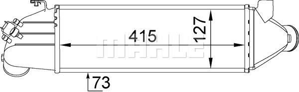 Ladeluftkühler FORD TRANSIT VI - MAHLE