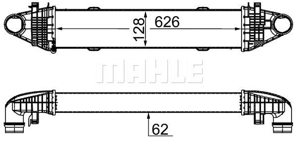 TURBOSARJ RADYATORU MERCEDES W204 S204 C204 W212 C207 R172 - MAHLE