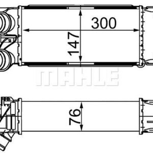 Ladeluftkühler PEUGEOT 3008/308/5008 - MAHLE