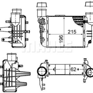 Ladeluftkühler AUDI A4 1.8 T - MAHLE