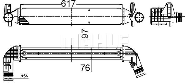 Ladeluftkühler VAG POLO - MAHLE