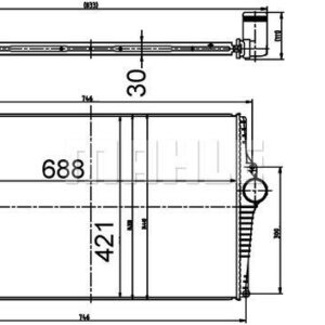 Ladeluftkühler VOLVO S60/S70/V70/S80 - MAHLE