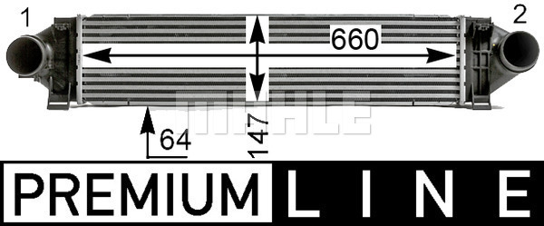 Ladeluftkühler FORD MONDEO IV. S-MAX - MAHLE