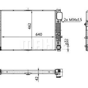 MOTOR SU RADYATORU MERCEDES S-CLASS W221 05 13 - MAHLE