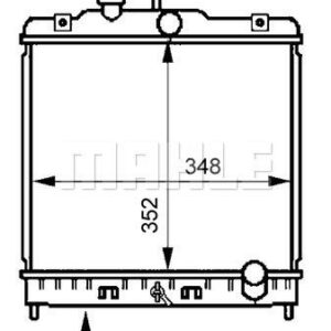 Kühlmittelkühler HONDA CIVIC IV / V - MAHLE