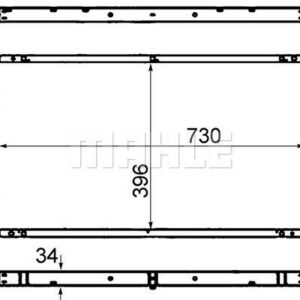 Kühlmittelkühler RENAULT MASTER/OPEL MOVAN - MAHLE