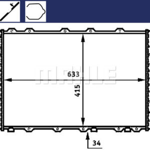 Kühlmittelkühler AUDI 100 / A6 - MAHLE