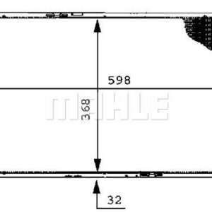 SU RADYATÖR CORSA C-COMBO C 1.7 Y17DT-Y17DTL AC KLİMASIZ MEK 540x375x26 - MAHLE