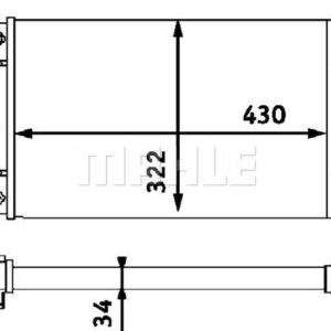 Kühlmittelkühler VW POLO - MAHLE