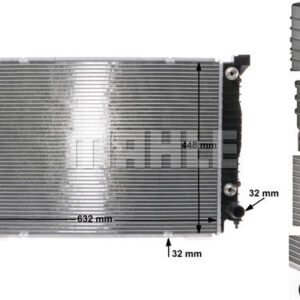 Kühlmittelkühler AUDI A4 B6 6Zyl. - MAHLE