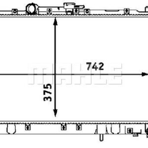 Kühlmittelkühler MITSUBISHI GALANT VI - MAHLE