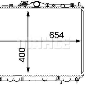 Kühlmittelkühler MITSUBISHI CARISMA - MAHLE