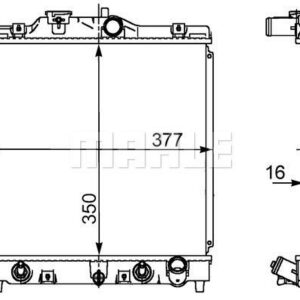 Kühlmittelkühler HONDA CIVIC - MAHLE