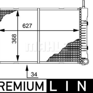 Kühlmittelkühler MB T2 / LN1 - MAHLE