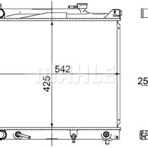 Kühlmittelkühler SUZUKI VITARA/SIDEKICK L4 - MAHLE