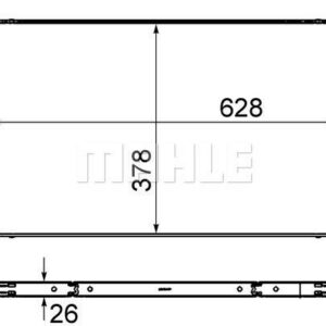 Kühlmittelkühler DACIA DUSTER 1.5 DCI - MAHLE