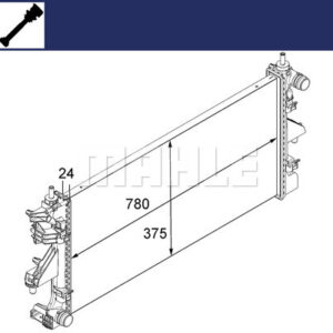 Kühlmittelkühler FIAT JUMPER - MAHLE