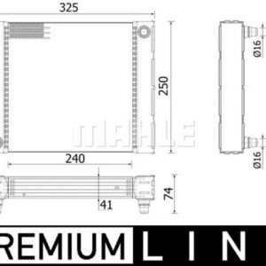 Kühlmittelkühler BMW 5/6 F06.F10.F12.F13 - MAHLE