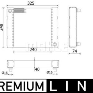 Kühlmittelkühler BMW 5/6/7 F01.F10.F13 - MAHLE