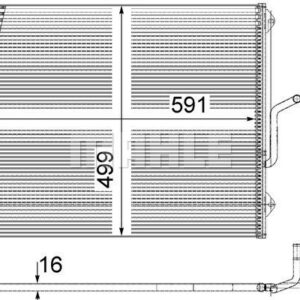 Kühlmittelkühler MERCEDES M-CLASS HYBRID - MAHLE