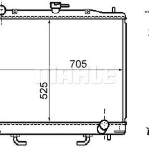 Kühlmittelkühler MITSUBISHI PAJERO - MAHLE