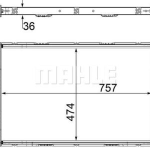 Kühlmittelkühler AUDI A4/A5 - MAHLE