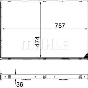 Kühlmittelkühler AUDI A4 / A5 B8 4.2 AT - MAHLE