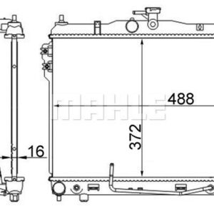 Kühlmittelkühler HYUNDAI GETZ / WORLD CAR - MAHLE