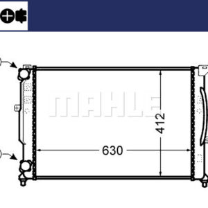 Kühlmittelkühler AUDI A6 II 97- - MAHLE