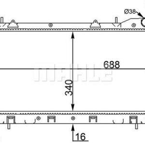 Kühlmittelkühler SUBARU FORESTER 2.0S - MAHLE