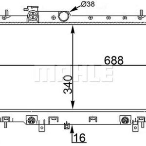Kühlmittelkühler SUBARU IMPREZA 1.5/1.6 - MAHLE